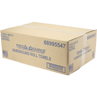 Picture of Paper Towels Hard Roll, 6 Rolls, 1 Ply