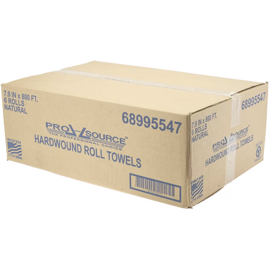 Picture of Paper Towels Hard Roll, 6 Rolls, 1 Ply