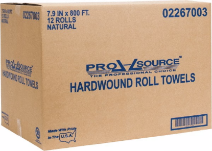 Picture of Paper Towels Hard Roll, 12 Rolls, 1 Ply