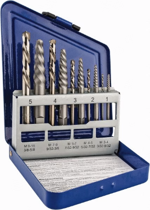 Picture of Spiral Flute Screw Extractor & Drill: 10 Pc