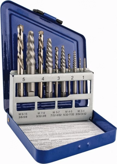 Picture of Spiral Flute Screw Extractor & Drill: 10 Pc