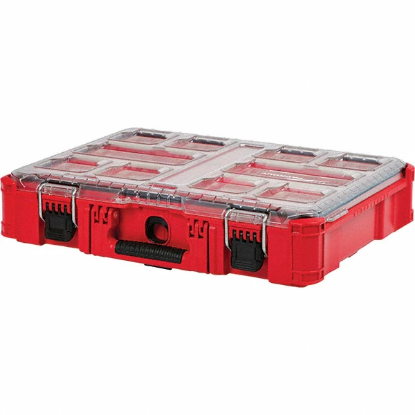 Picture of PackOut 10 Compartment Red Small Parts Organizer