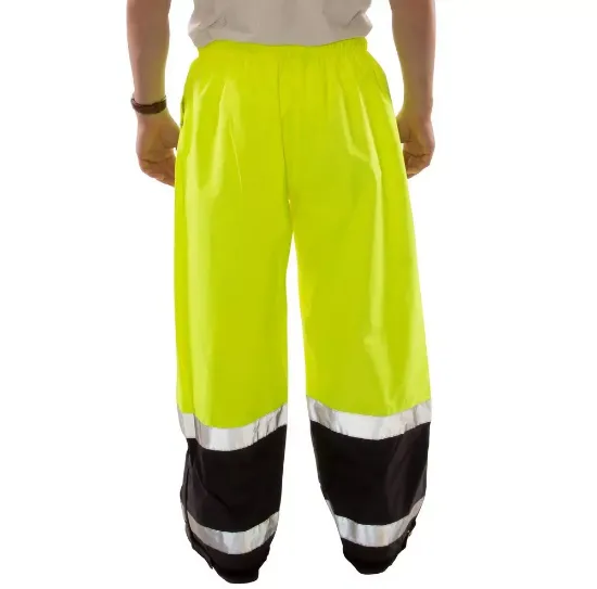 Picture of Icon LTE™ Size L Plastic Pants in Black, Fluorescent Yellow-Green and Silver