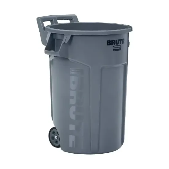 Picture of Brute® Vented Wheeled Brute 44 Gal Gray Waste Container