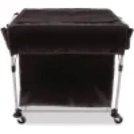 Picture of Rubbermaid Commercial Products ACS X-Cart Cover 8 Bushel, Vinyl, Black