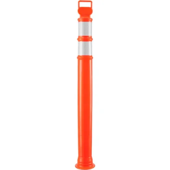 Picture of Global Industrial™ Reflective Delineator Post, 49"H, Orange