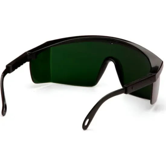 Picture of Pyramex® Integra® Safety Glasses, Anti-Fog, Shade 5.0 IR, Green Lens/Black Frame - Pkg Qty 12